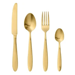 Bloomingville gold cutlery 4-pack, gold Gold-coloured Outlet
