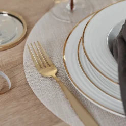 Bloomingville gold cutlery 4-pack, gold Gold-coloured Outlet