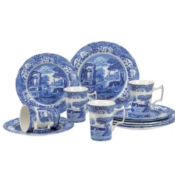 Spode Italian 12 piece set, 12 pieces Blue
