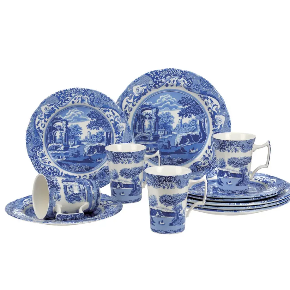 Spode Italian 12 piece set, 12 pieces Blue