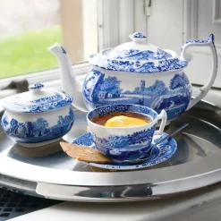 Spode Italian teapot, 1.1 l/ 2 pt Blue Online