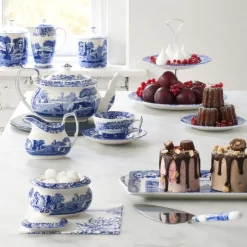 Spode Italian 2-tier cake stand, 2-Tier Blue Discount