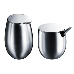 Bodum Columbia sugar & creamer set, shiny Silver-coloured Hot
