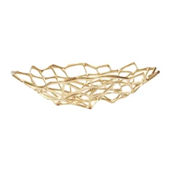 Tom Dixon Bone bowl, Brass, L Gold-coloured Online