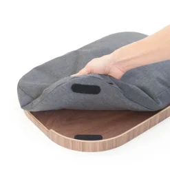 Bosign Knee tray curveline large 34x47 cm, Walnut Brown New