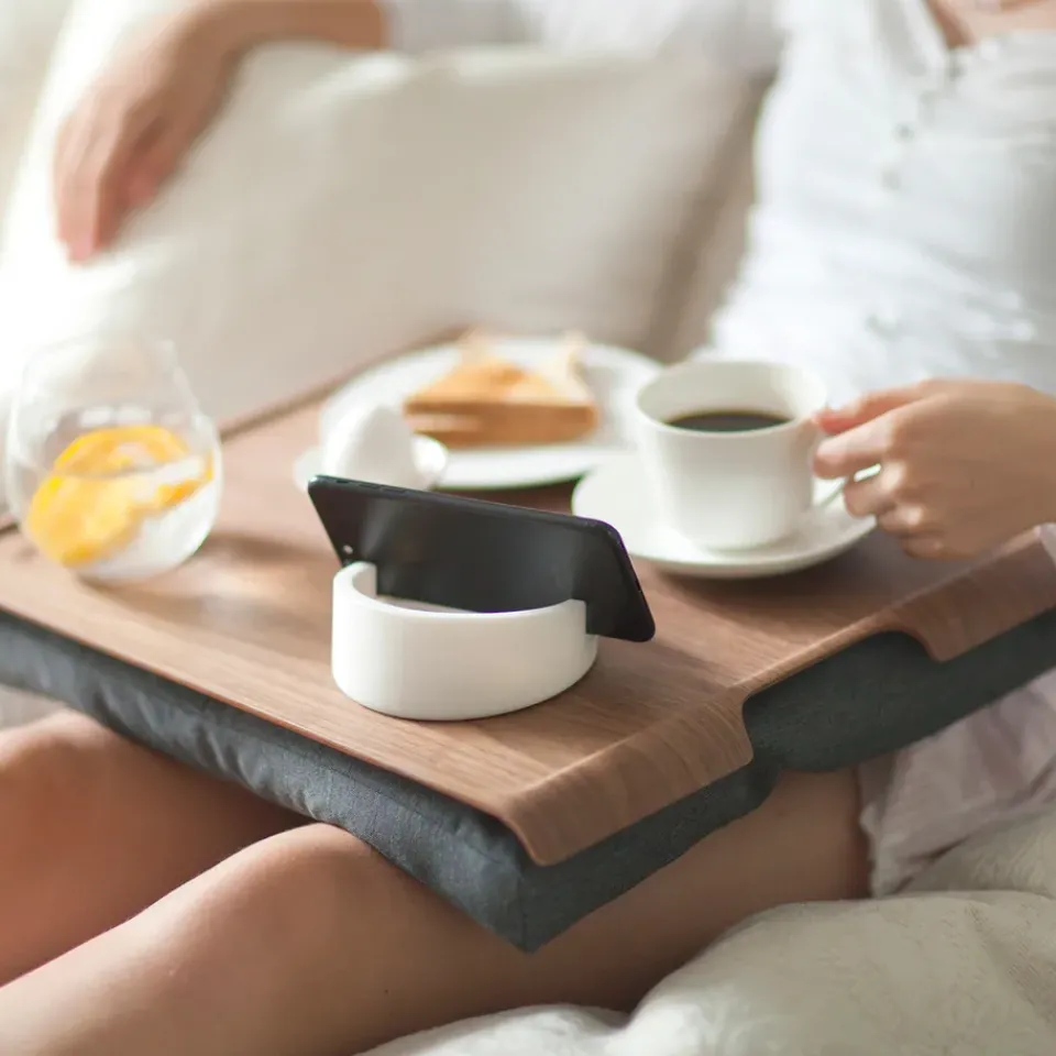 Bosign lap tray, -wallnut Grey Hot