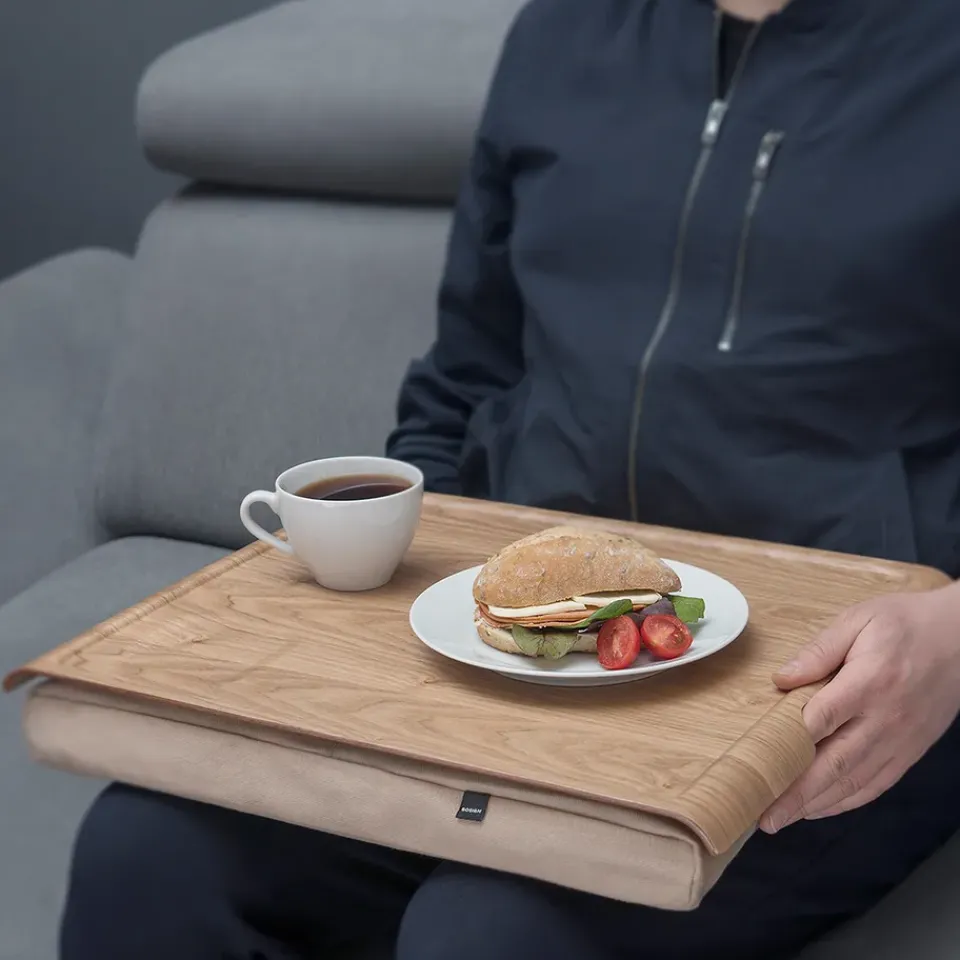 Bosign lap tray, sand-willow wood Beige Outlet