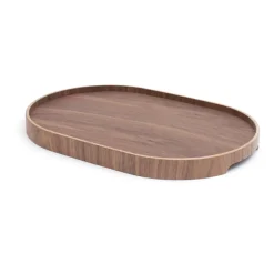 Bosign serving tray curveline medium 26x39 cm, Walnut Brown New