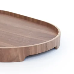 Bosign serving tray curveline medium 26x39 cm, Walnut Brown New