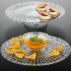 Nachtmann Bossa Nova cake dish/chip and dip plate, clear Transparent Best