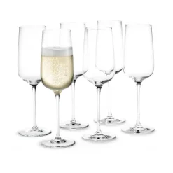 Holmegaard Bouquet champagne glass, 29 cl Transparent Discount