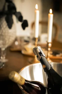 Dorre Bourdeaux wine- and champagne stopper, Stainless steel Silver-coloured Clearance