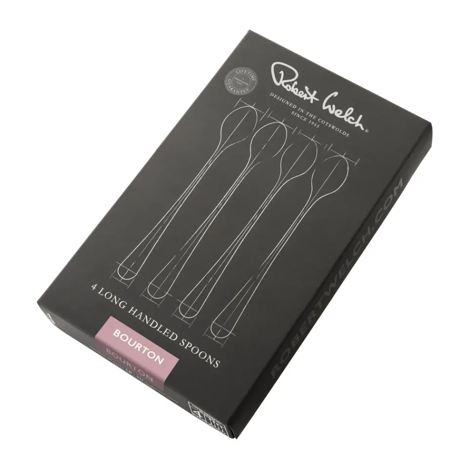 Robert Welch Bourton Bright latté spoon 4 pieces, Stainless steel Silver-coloured Discount