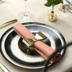 KLONG Bowie napkin ring 2-pack, Brass Gold-coloured Outlet