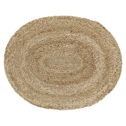 Dixie Braided placemat oval, nature Beige Clearance