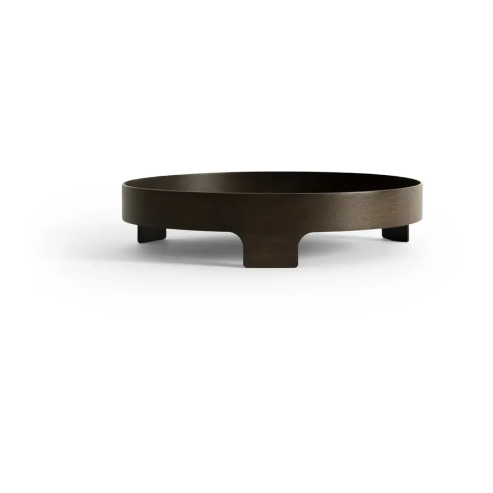 Design House Stockholm Bridge tray, Dark oak, Ø42 cm Brown Outlet