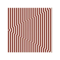 Cooee Design Broken Lines napkin 33x33 cm 20-pack, Berry-white RedWhite New