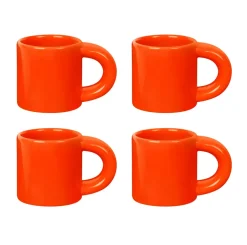 Hem Bronto espresso cup 10 cl 4-pack, Orange Outlet