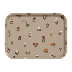 Almedahls Brunnsparken tray 20x27 cm, Taupe Beige Hot