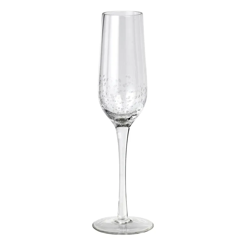 Broste Copenhagen Bubble champagne glass, 20 cl Transparent Hot