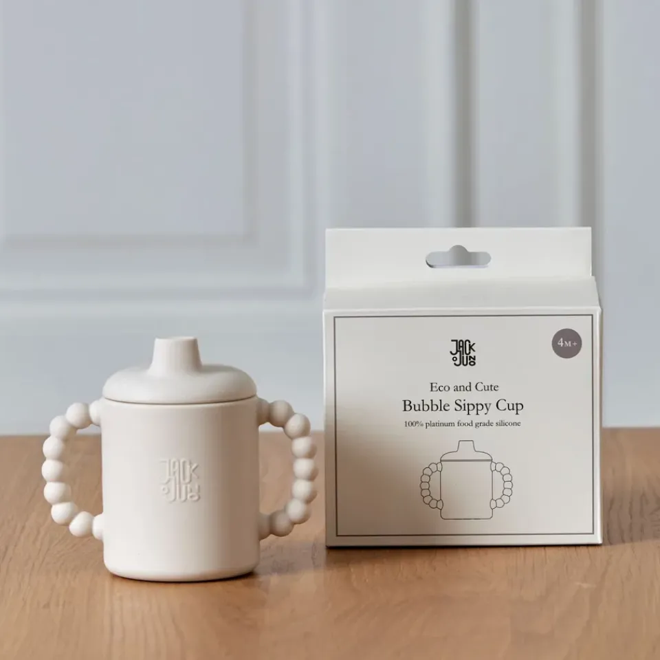 Jack o Juno Bubble sippy cup 15 cl, Cream Beige New