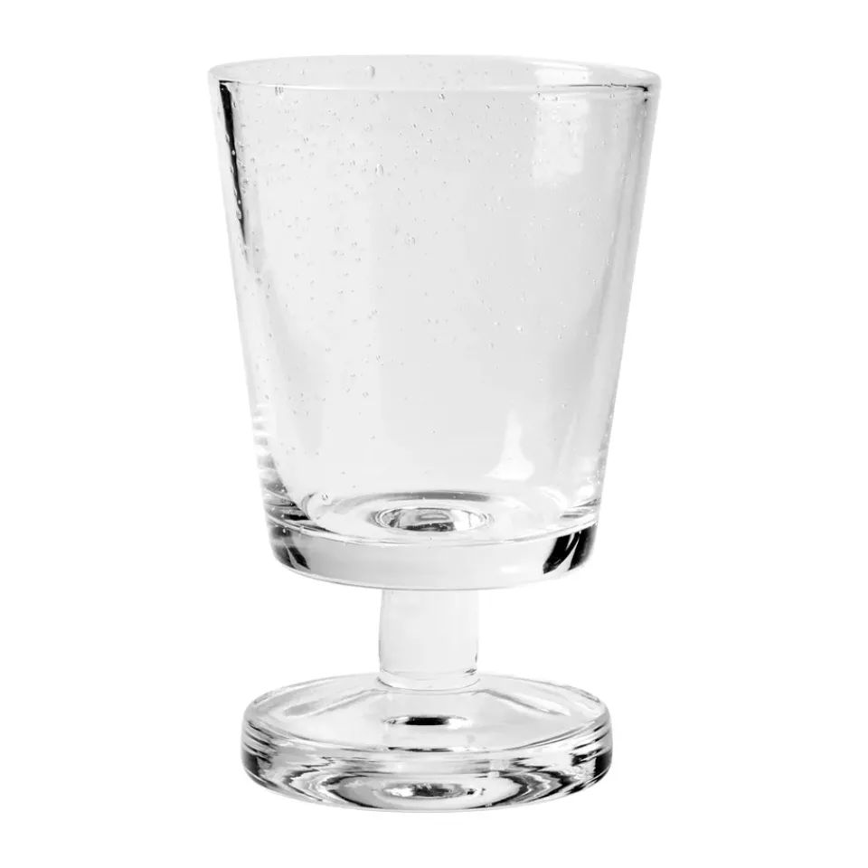 Broste Copenhagen Bubble white wine glass 20 cl, Clear Transparent Outlet