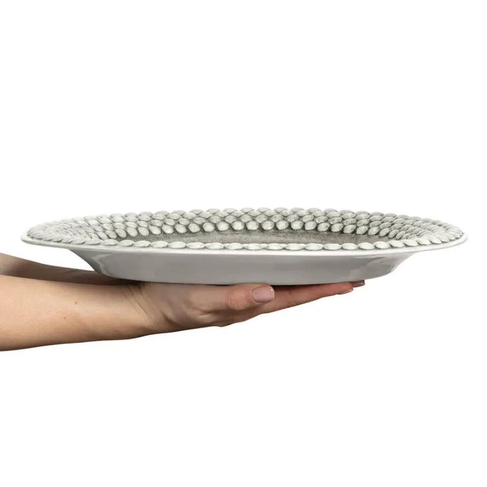 Mateus Bubbles oval saucer 35 cm, Grey Clearance