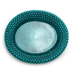 Mateus Bubbles oval saucer 35 cm, Ocean Turquoise Best