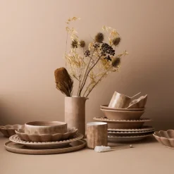 Mateus Bubbles soup plate 25 cm, cinnamon Brown Sale