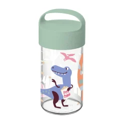 Koziol Buddy Snack water bottle 50 cl, Dinosaur Green New