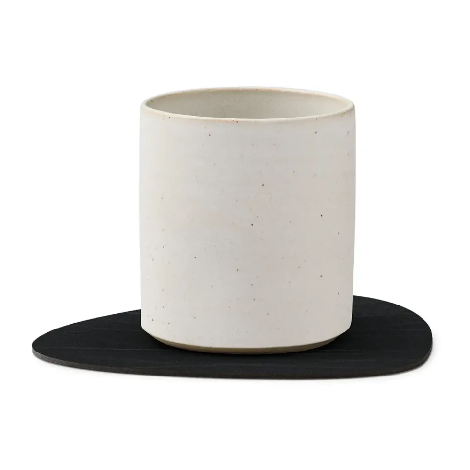 LIND DNA Buffalo coaster reversible curve 1 pcs, black-nature BrownBlack Clearance