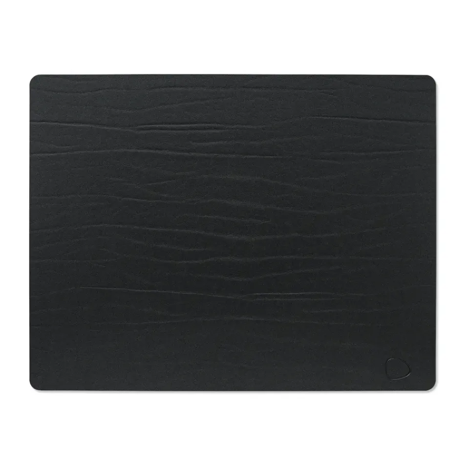 LIND DNA Buffalo placemat reversible square 1 pcs, black-nature BrownBlack Discount