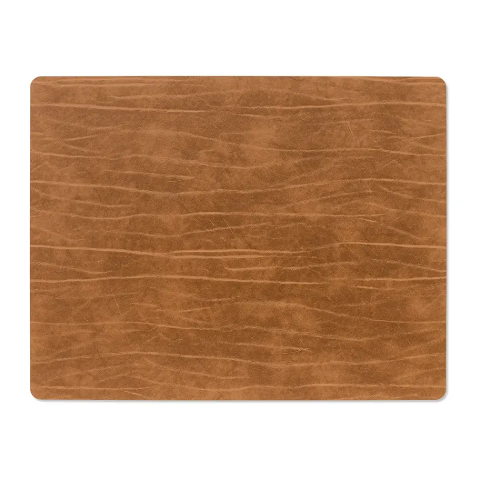 LIND DNA Buffalo placemat reversible square 1 pcs, black-nature BrownBlack Discount