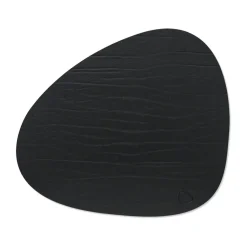 LIND DNA Buffalo placemat reversible curve L 1 pcs, black-nature BrownBlack Hot