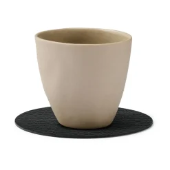 LIND DNA Bull coaster circle, Black Discount