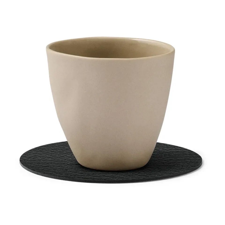 LIND DNA Bull coaster circle, Black Discount