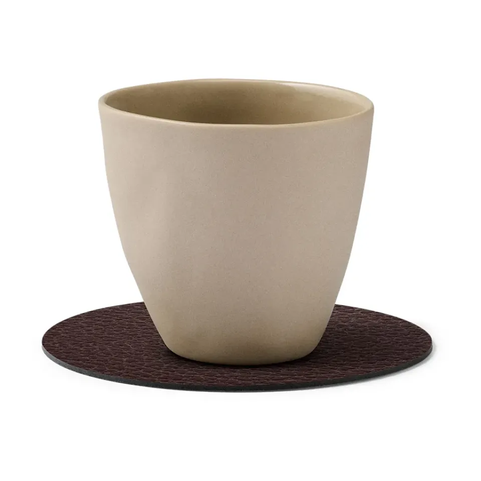 LIND DNA Bull coaster circle, Brown Sale