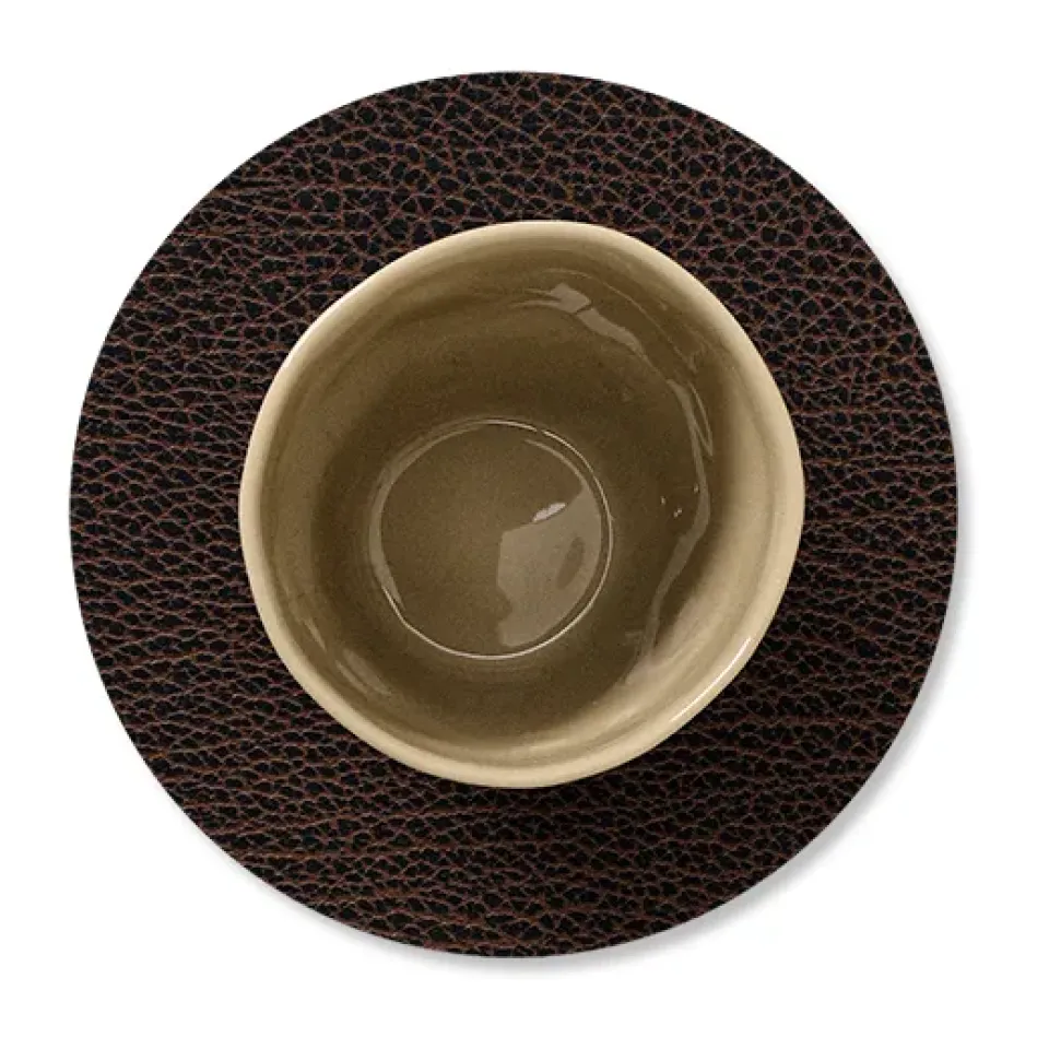 LIND DNA Bull coaster circle, Brown Sale