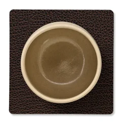 LIND DNA Bull coaster square, Brown Online