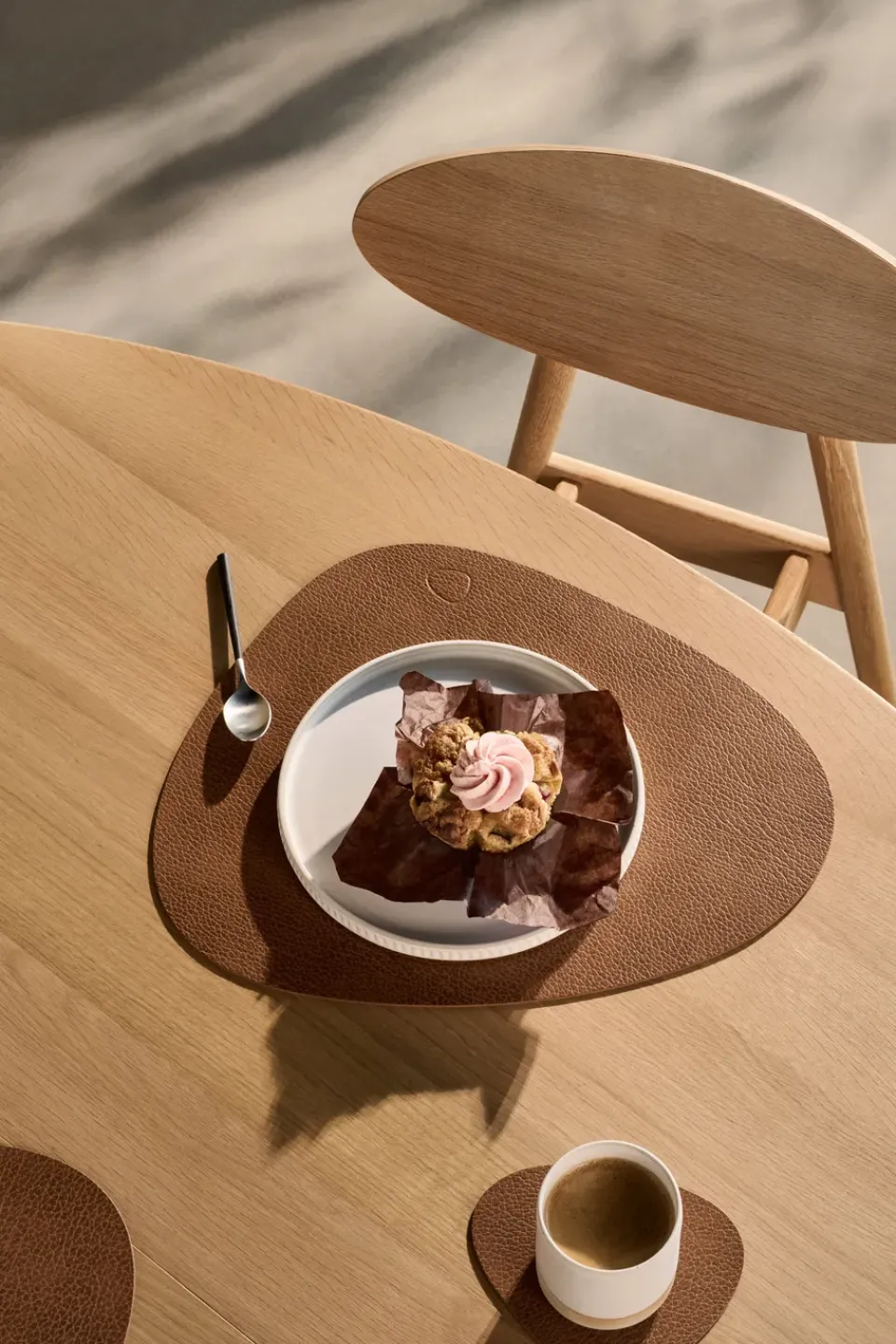 LIND DNA Bull placemat curve, Nature BeigeBrown Outlet
