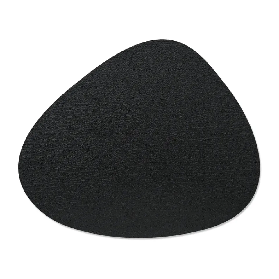 LIND DNA Bull placemat reversible curve L 1 pcs, Warm grey-black GreyBlack Outlet