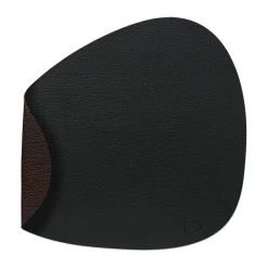 LIND DNA Bull placemat reversible curve L 1 pcs, black-brown BrownBlack Outlet