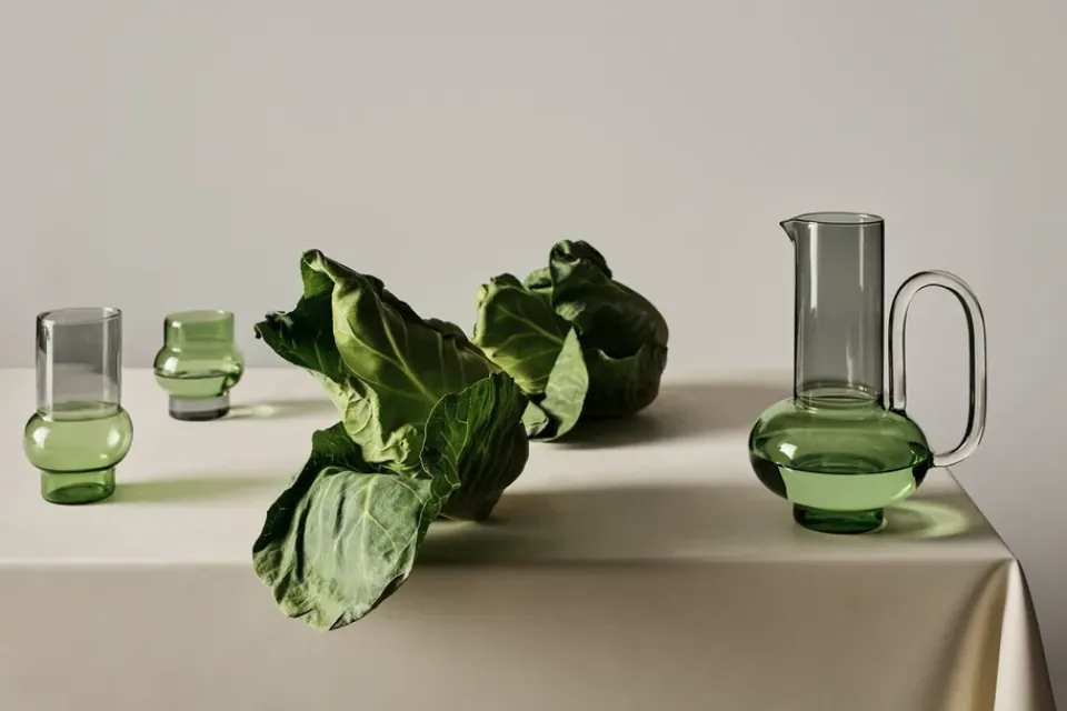 Tom Dixon Bump jug, Green Transparent Online