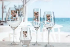 Carolina Gynning Butterfly Queen red wine glass, 75 cl GreyPink Hot