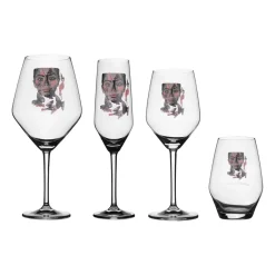 Carolina Gynning Butterfly Queen rosé-/white wine glass, 40 cl GreyPink Clearance