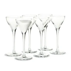 Holmegaard Cabernet shot glass 4.5 cl 6 pack, Clear Transparent New