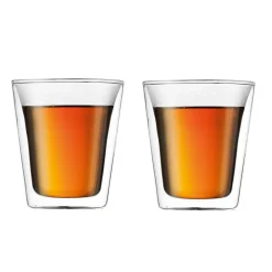 Bodum Canteen double wall glass 2-pack, 0.2 l Transparent Discount
