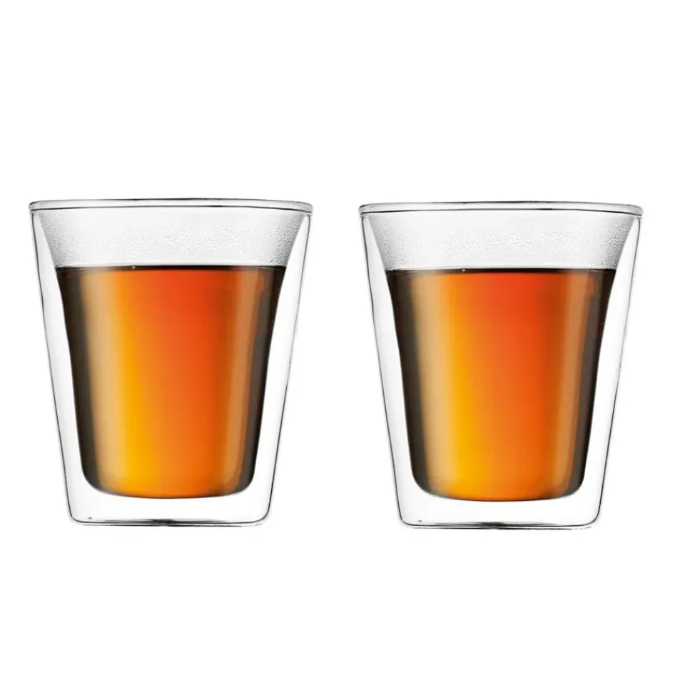 Bodum Canteen double wall glass 2-pack, 0.2 l Transparent Discount