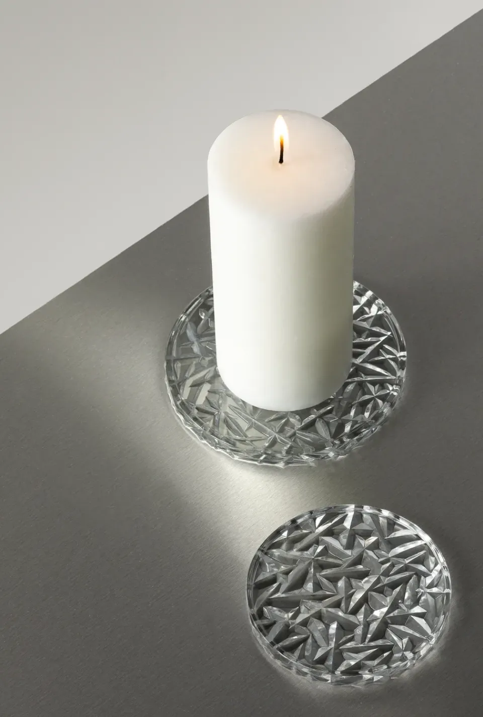 Orrefors Carat coaster Ø12.5 cm, Clear Transparent Best