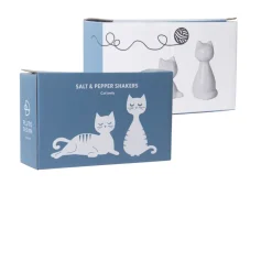 Pluto Design Cat salt & pepper mills, White Clearance